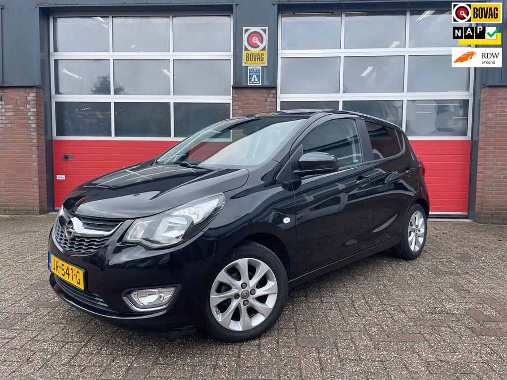 Opel KARL 1.0 ecoFLEX Innovation, Panodak, Carplay, Stuur +, Auto's, Opel, Voorwielaandrijving, 839 kg, Zwart, Handgeschakeld