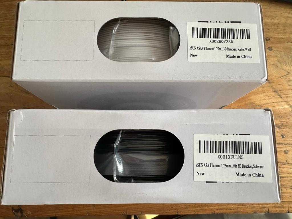 eSUN ASA+ Filament 1.75mm - Wit & Zwart (Nieuw) €15 per rol, Computers en Software, 3D-printerbenodigheden, Ophalen, Nieuw, Filamentrollen