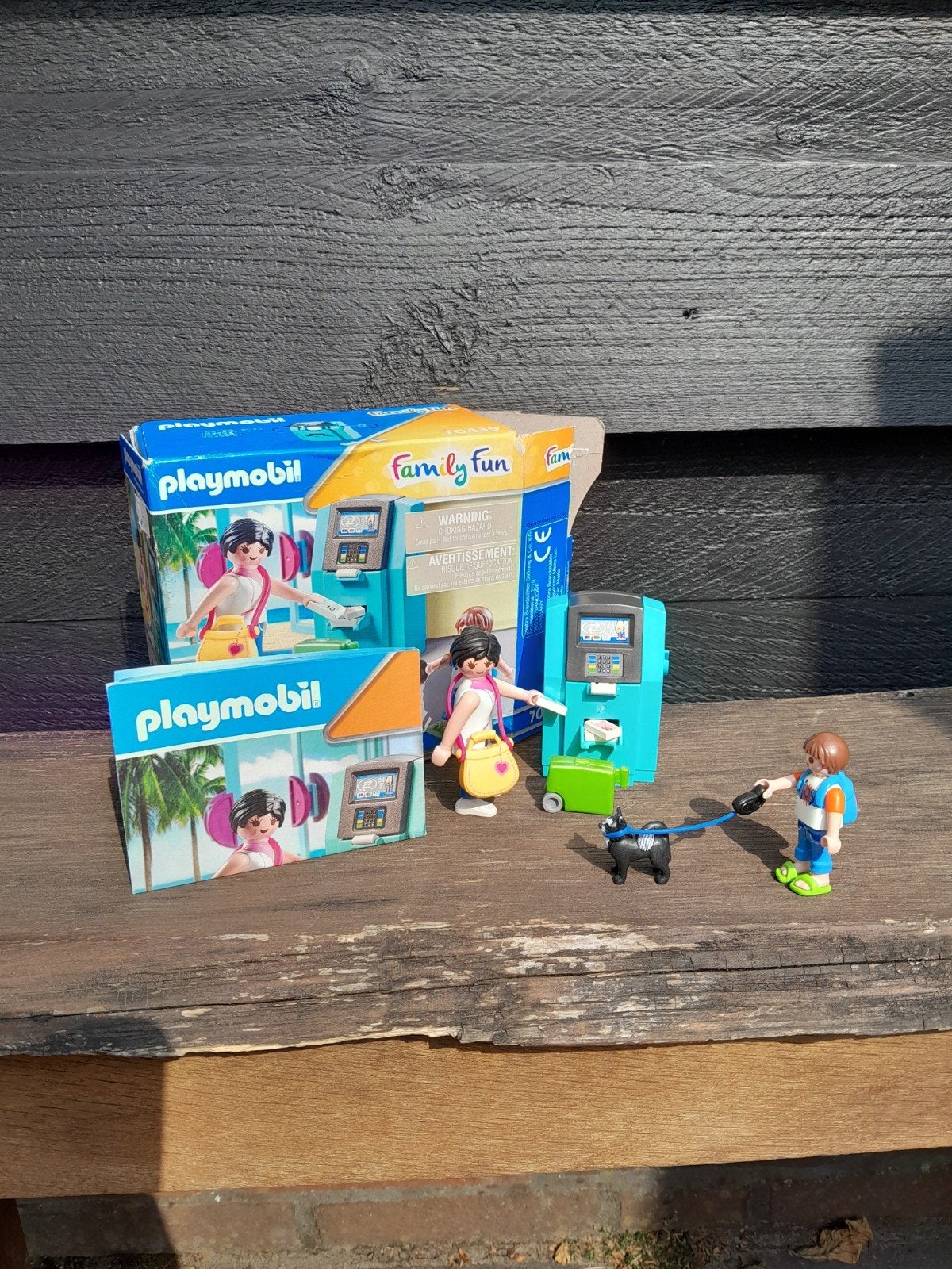 Playmobil Family Fun 70439: Geldautomaat met toeristen, Complete set, Nieuw, Family fun, Ophalen of Verzenden