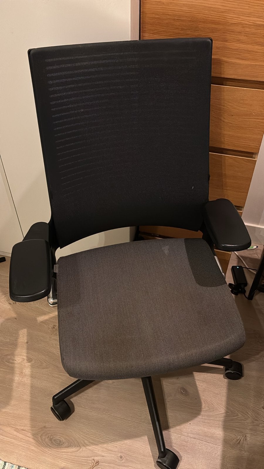 Ergonomische Bureaustoel - Zwart/Grijs, Comfortabel