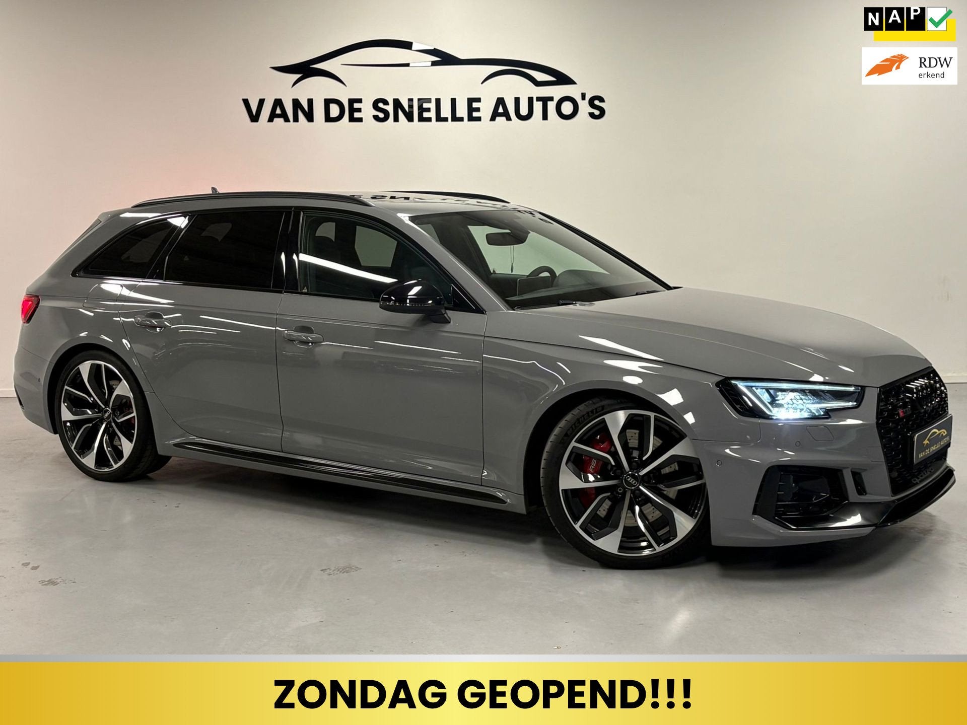 Audi RS 4 Avant 2.9 TFSI quattro HUD/PANO/B&O/MATRIX, Automaat, Gebruikt, Euro 6, Vierwielaandrijving
