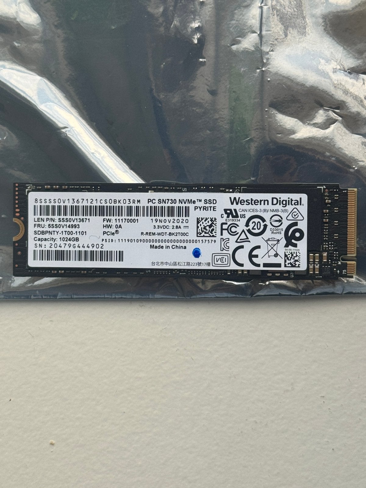 1 TB SSD + Diskinfo, Computers en Software, Intern, SSD, Nieuw, Ophalen of Verzenden
