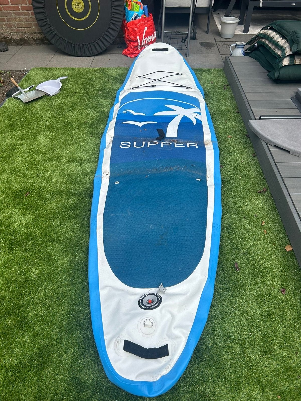Supper Sup Board XL - Opblaasbaar - 220kg - 2 personen, Ophalen, Zo goed als nieuw, SUP-boards
