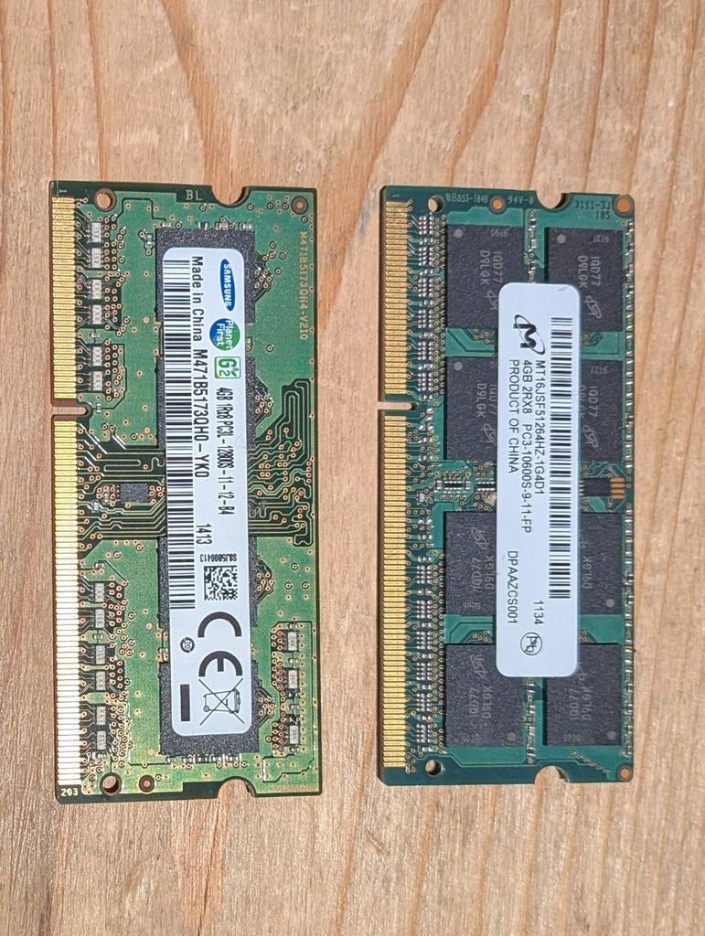 2 x 4gb DDR 3 ram, Computers en Software, Ophalen of Verzenden