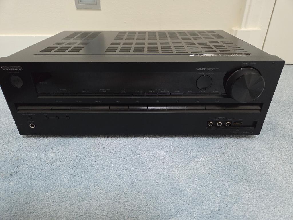 Onkyo Versterker TX-SR 313 AV receiver, Ophalen, Gebruikt, 60 tot 120 watt, Onkyo