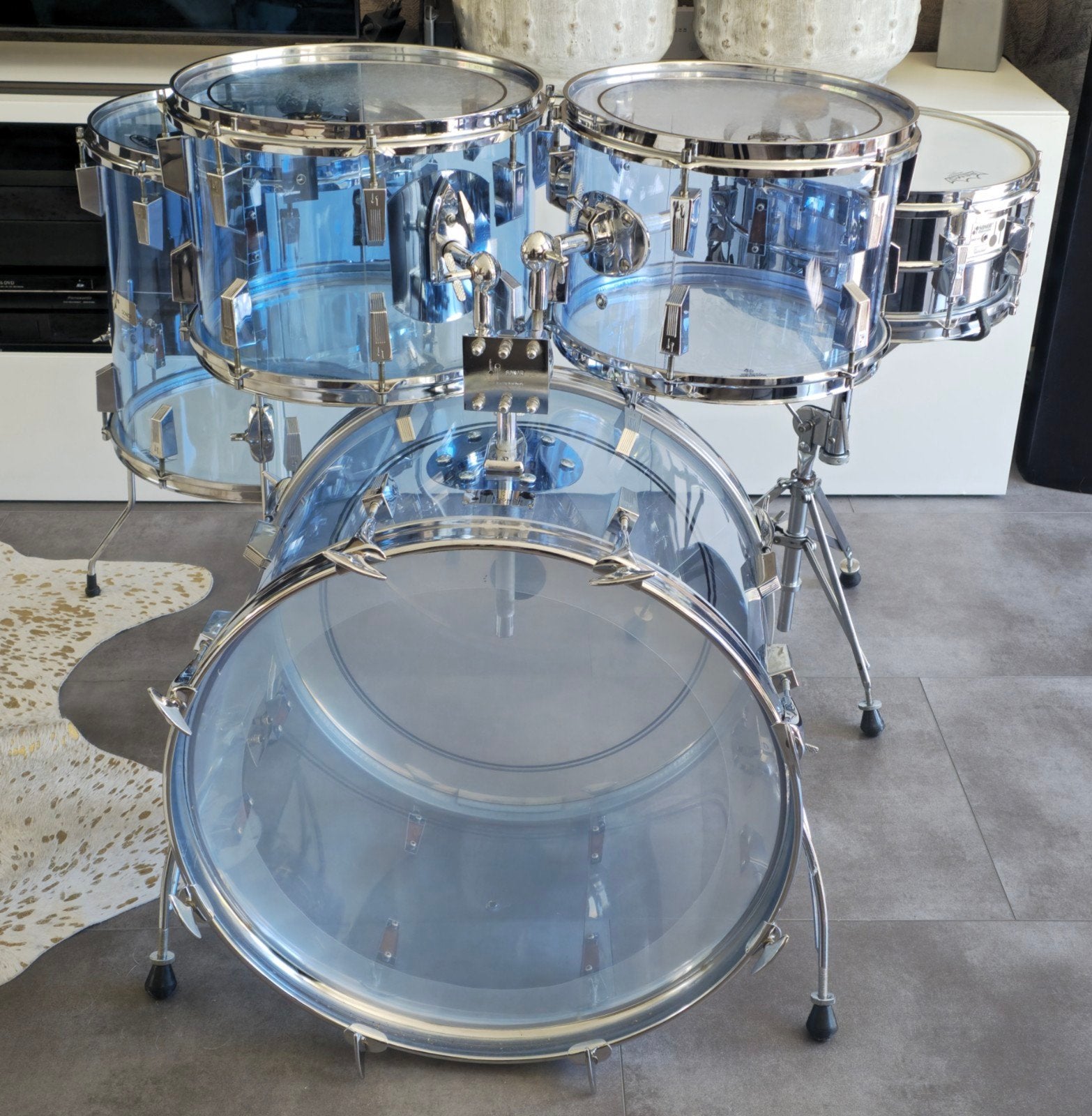 Sonor Acrylic Blue 1970 Nieuwstaat!!!, Muziek en Instrumenten, Drumstellen en Slagwerk, Ophalen