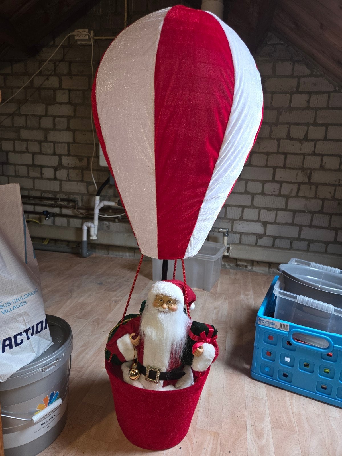 kerst luchtballon, Ophalen, Zo goed als nieuw