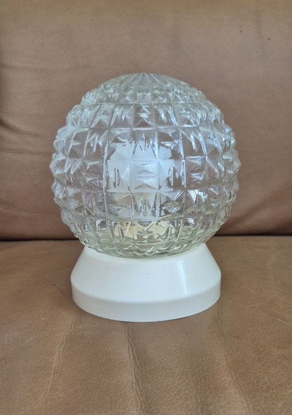 Bollamp  60's  Alta-Design, Ophalen, Kunststof, Gebruikt, Plafondlamp