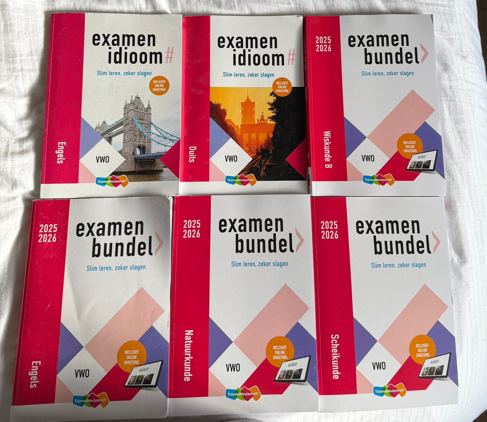 VWO Examenbundels 2025/2026 + Examenidioom Engels/Duits, Ophalen of Verzenden, Zo goed als nieuw, VWO, Overige vakken