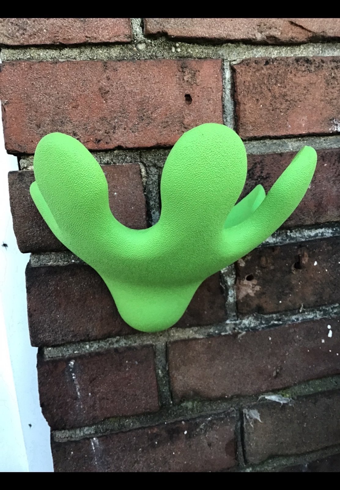 Groene ophang haak. 3 Haken in één. Groen kunststof. Modern., Ophalen of Verzenden, Zo goed als nieuw