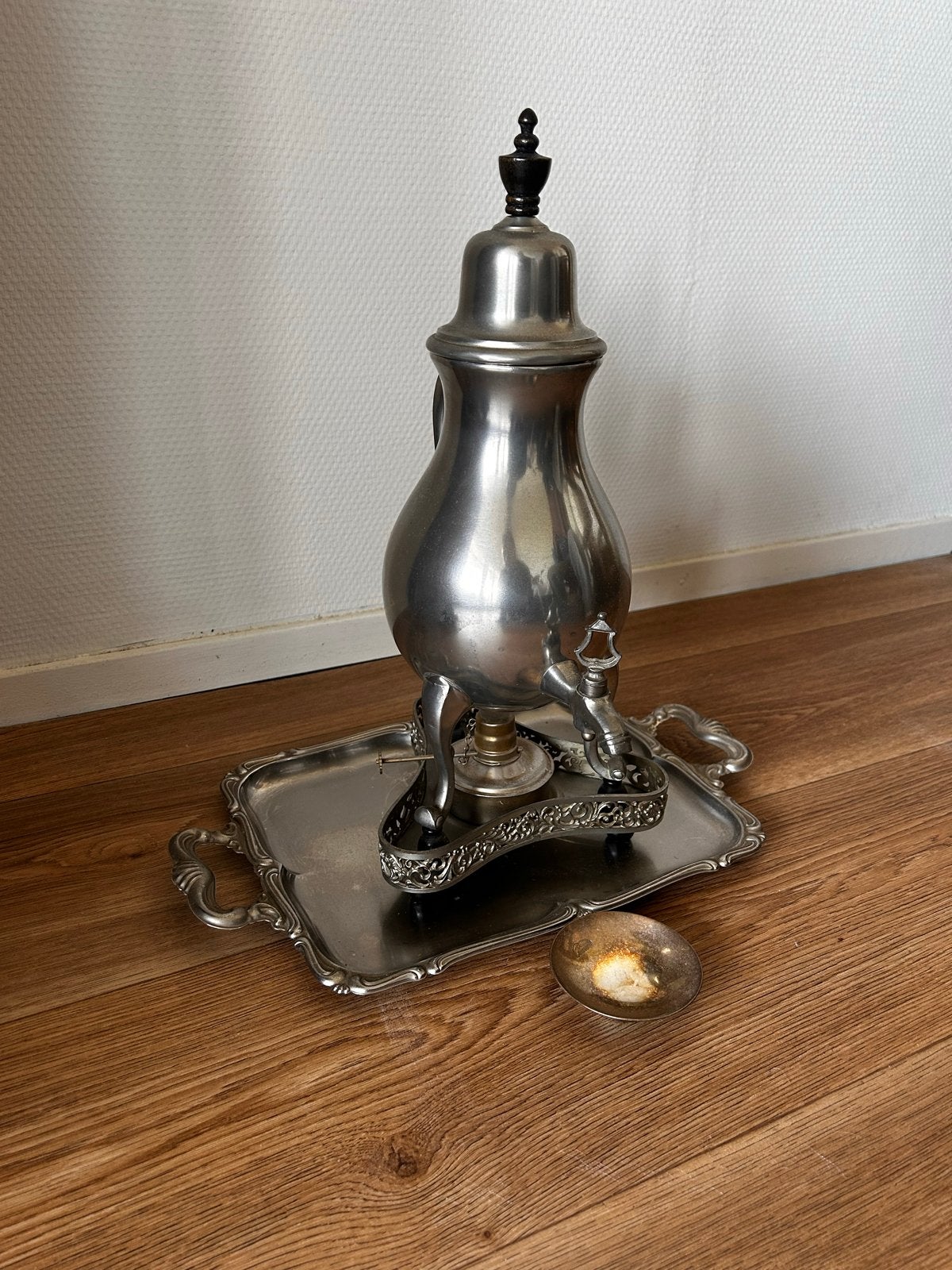 Antieke Samovar met Dienblad en Barometer, Antiek en Kunst, Ophalen