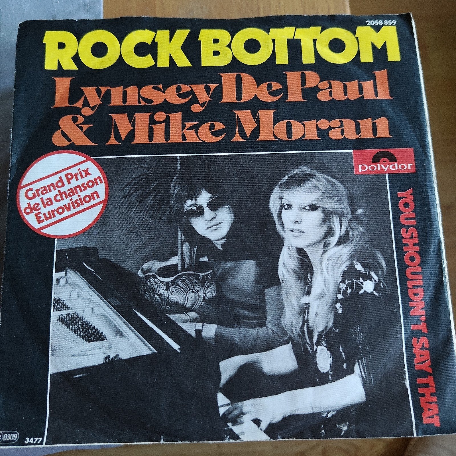 Lynsey De Paul & Mike Moran - Rock Bottom (Eurovision), Gebruikt, 7 inch, Ophalen of Verzenden, Pop