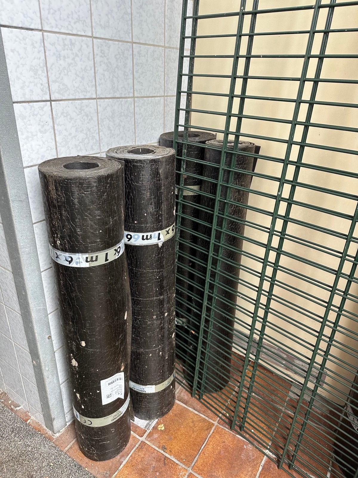 Nieuwe rollen dakleer - 6,5 stuks prijs per stuk, Ophalen, Overige materialen, Zwart, Nieuw