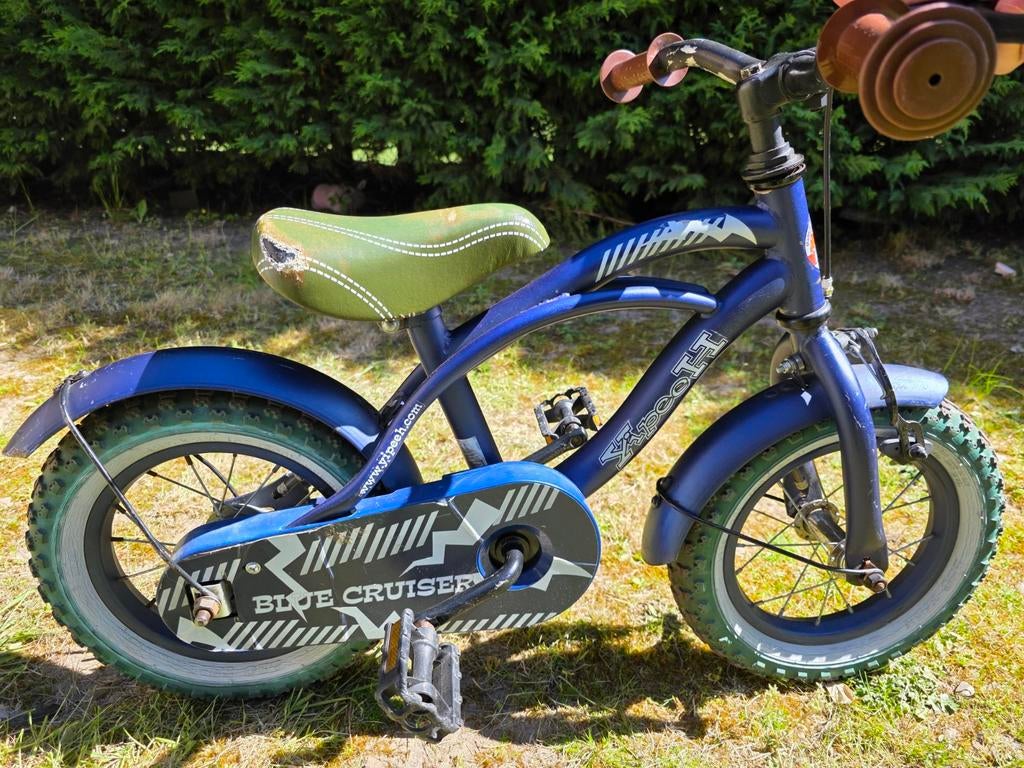 Blauwe kinderfiets - Blue Cruiser - Gebruikt, Ophalen of Verzenden, Gebruikt, Minder dan 16 inch