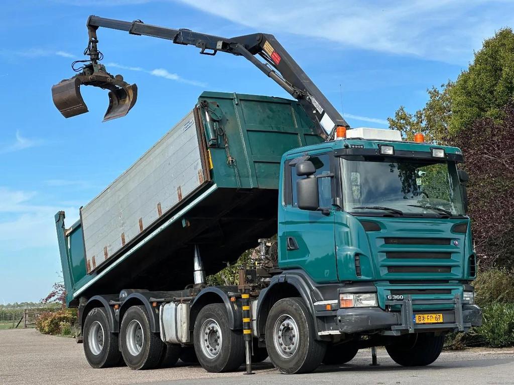 Scania G360 8x4!Z-Kraan/KIPPER! DK1138, Auto's, Automaat, Euro 5, Achterwielaandrijving, Scania