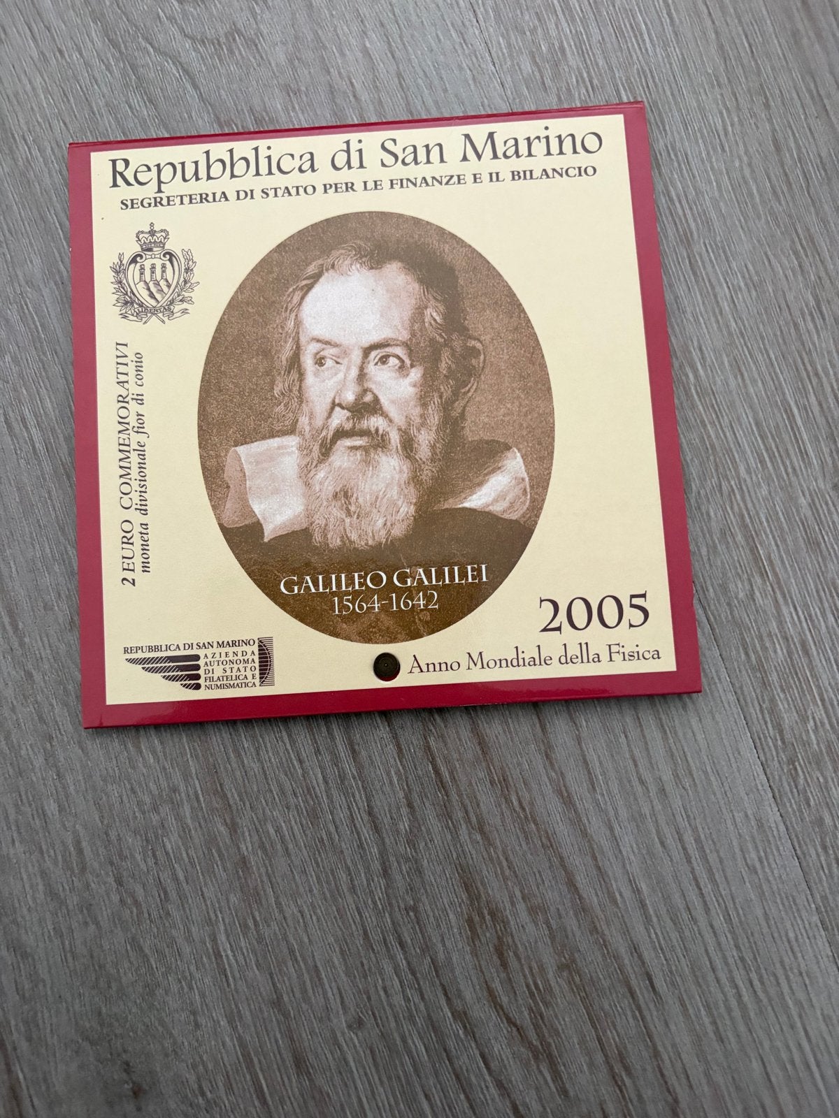 San Marino 2 Euro Galileo Galilei 2005, Ophalen of Verzenden, San Marino, 2 euro, Losse munt