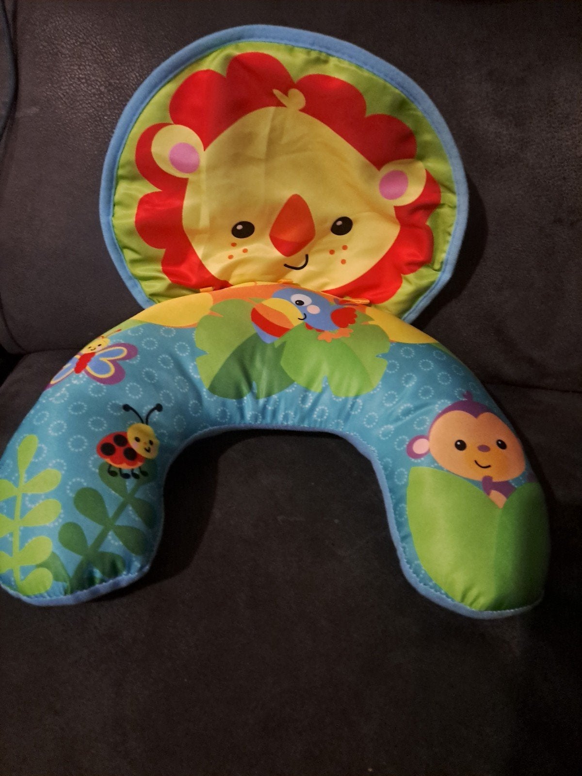 Baby buikkussen met leeuw en jungle dieren, Ophalen of Verzenden, Zo goed als nieuw