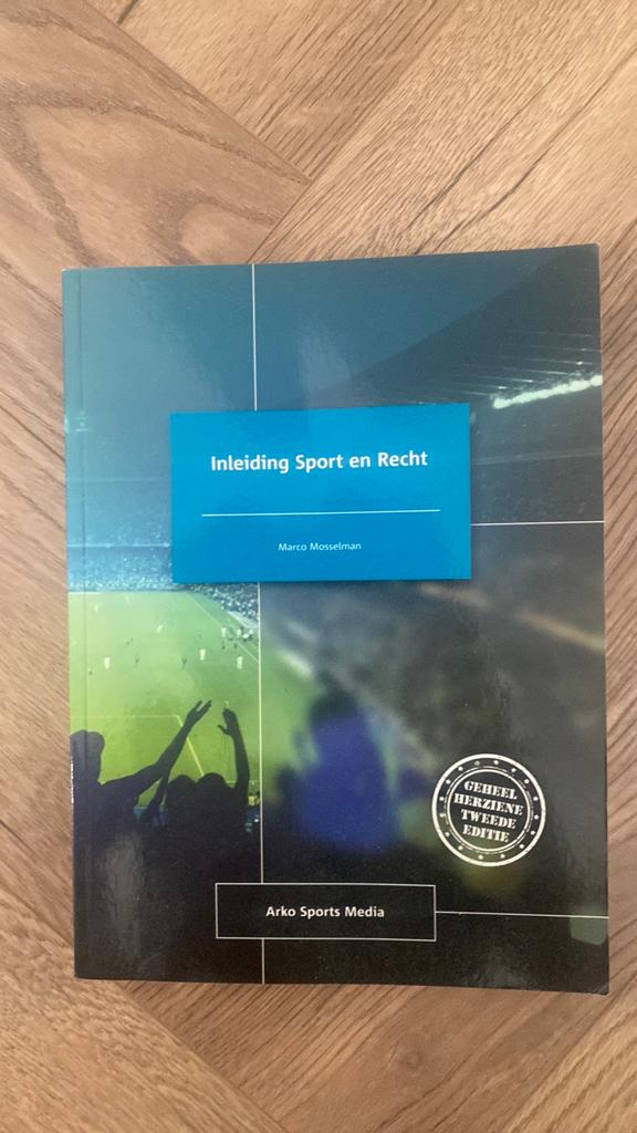 Marco Mosselman - Inleiding sport en recht, Boeken, Sociale wetenschap, Ophalen of Verzenden, Zo goed als nieuw, Marco Mosselman