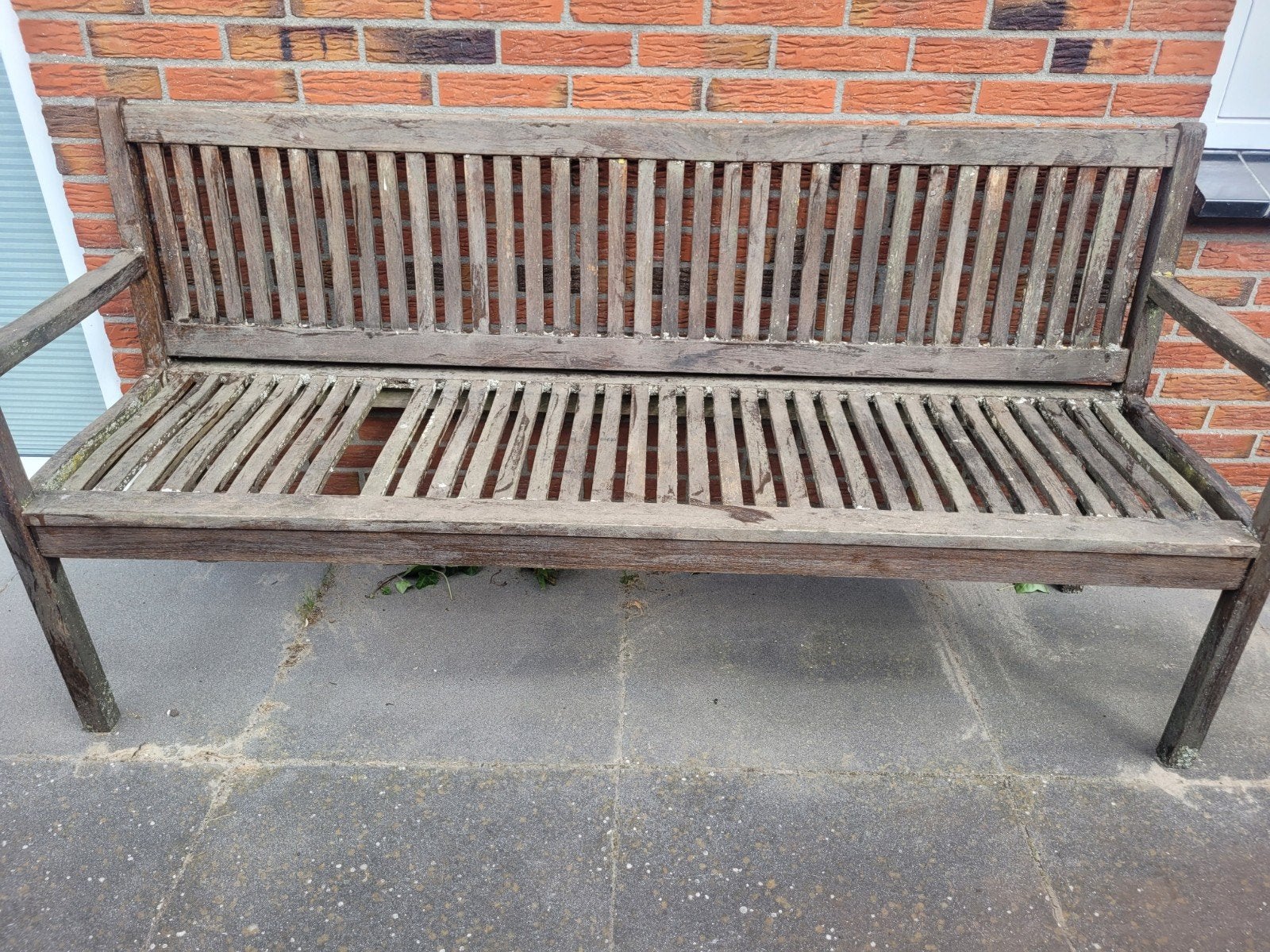 tuinbank, Ophalen, Gebruikt, Hout