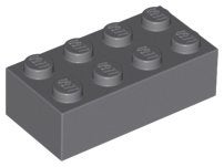 Lego Bouwstenen 2x4 donkerblauw grijs 4 stuks nieuw, Ophalen of Verzenden, Nieuw, Losse stenen, Lego
