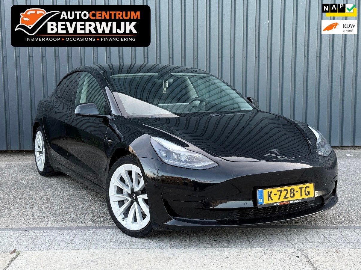 Tesla Model 3 Standard RWD Plus 60 kWh 238pk Incl BTW NAP, Auto's, Tesla, Automaat, Achterwielaandrijving, Gebruikt, Zwart