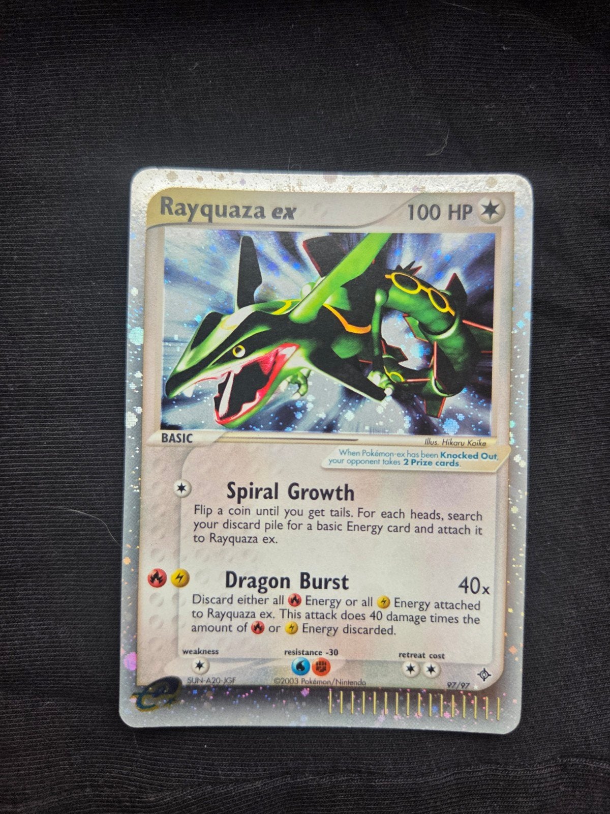 ✅️rayquaza 97/97 ongelooflijke staat✅️