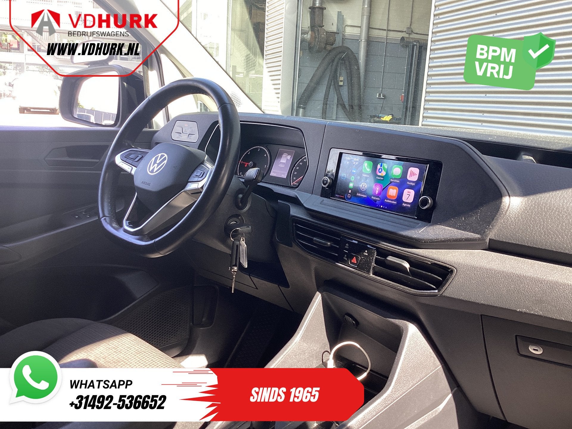 Volkswagen Caddy Cargo Maxi 2.0 TDI 125 pk DSG Aut. Carplay/, Stof, Gebruikt, Euro 6, 4 cilinders