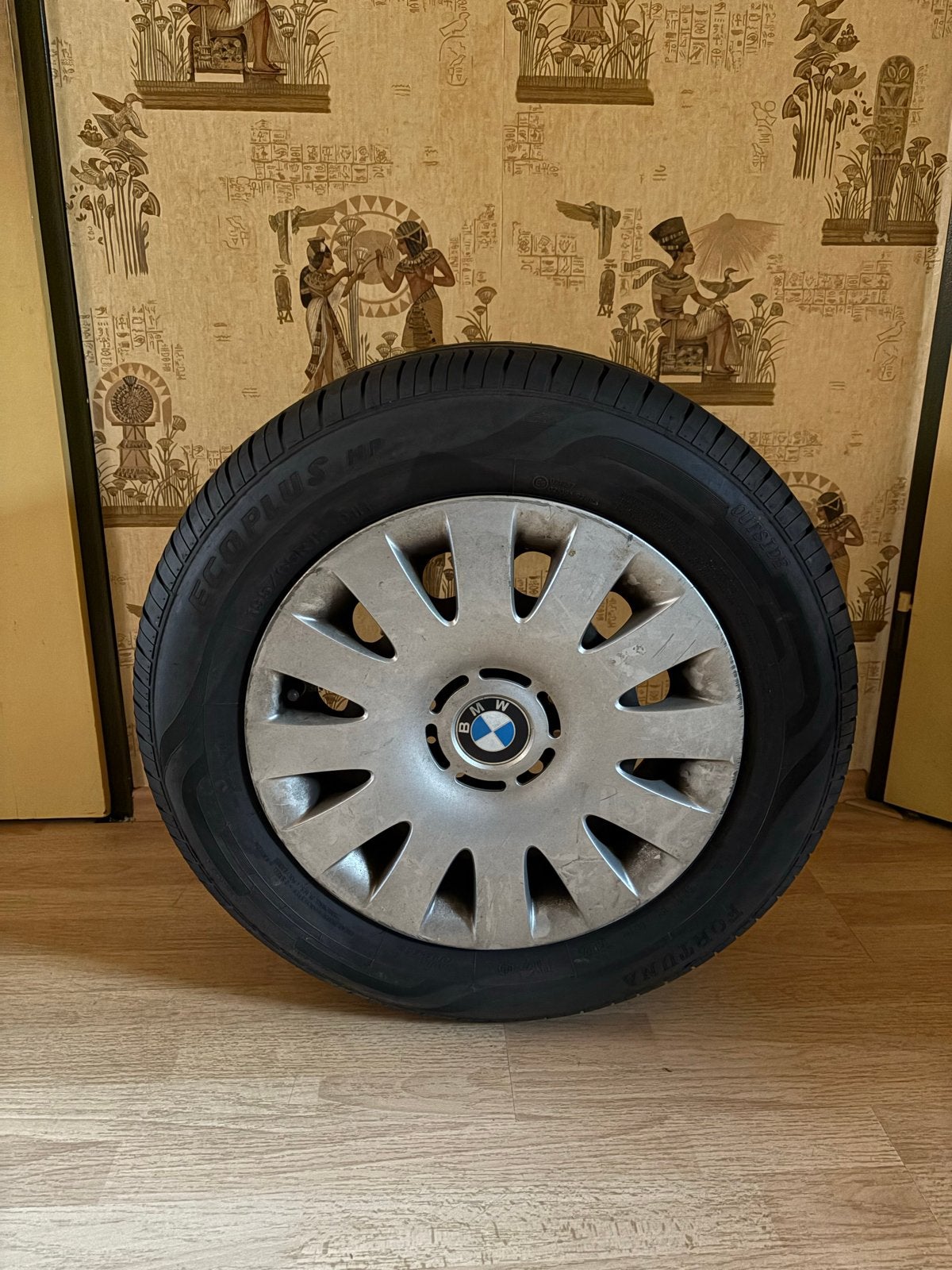 BMW Bandenset met Velgen 195/65 R15., Auto-onderdelen, Ophalen, Gebruikt, 15 inch, Banden en Velgen