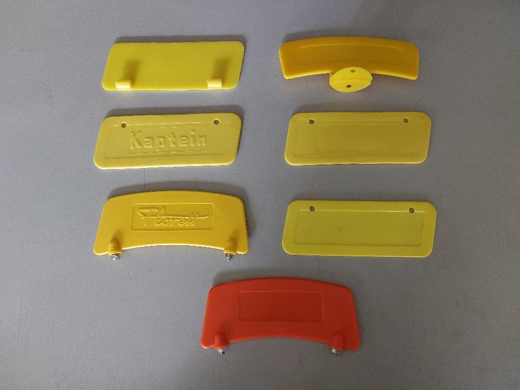 Diverse gele Brommer plaatjes  FLORETT KAPTEIN VESPA - NIEUW, Fietsen en Brommers, Ophalen of Verzenden, Nieuw, Overige typen