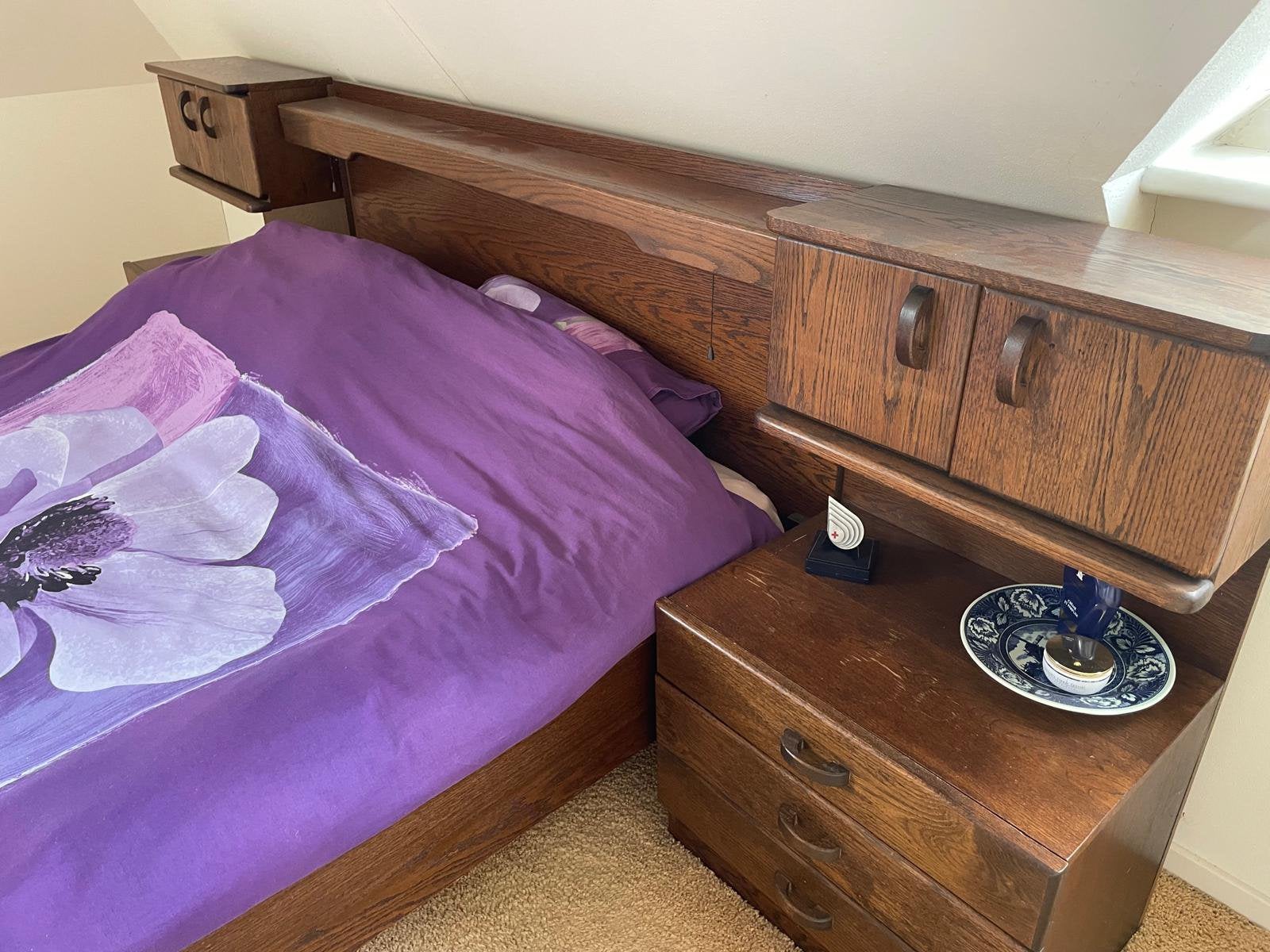 2 persoons bed /meubel. met matras en lattenbodem, Ophalen, Zo goed als nieuw, Eenpersoons