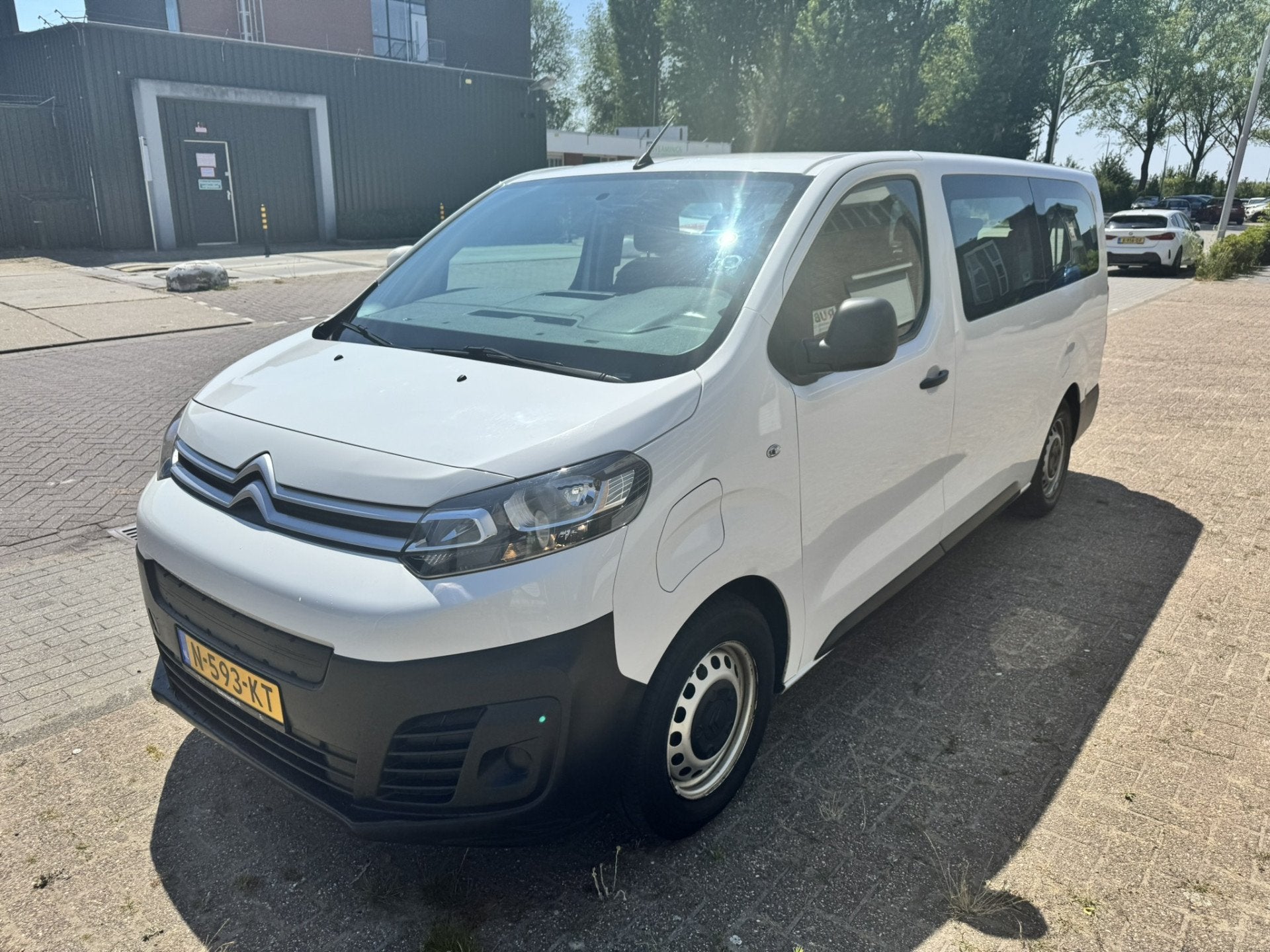 Citroën ë-Jumpy 75kWh XL *Airco*9-Persoons*12900 netto*, Auto's, 330 km, 136 pk, Gebruikt, Wit