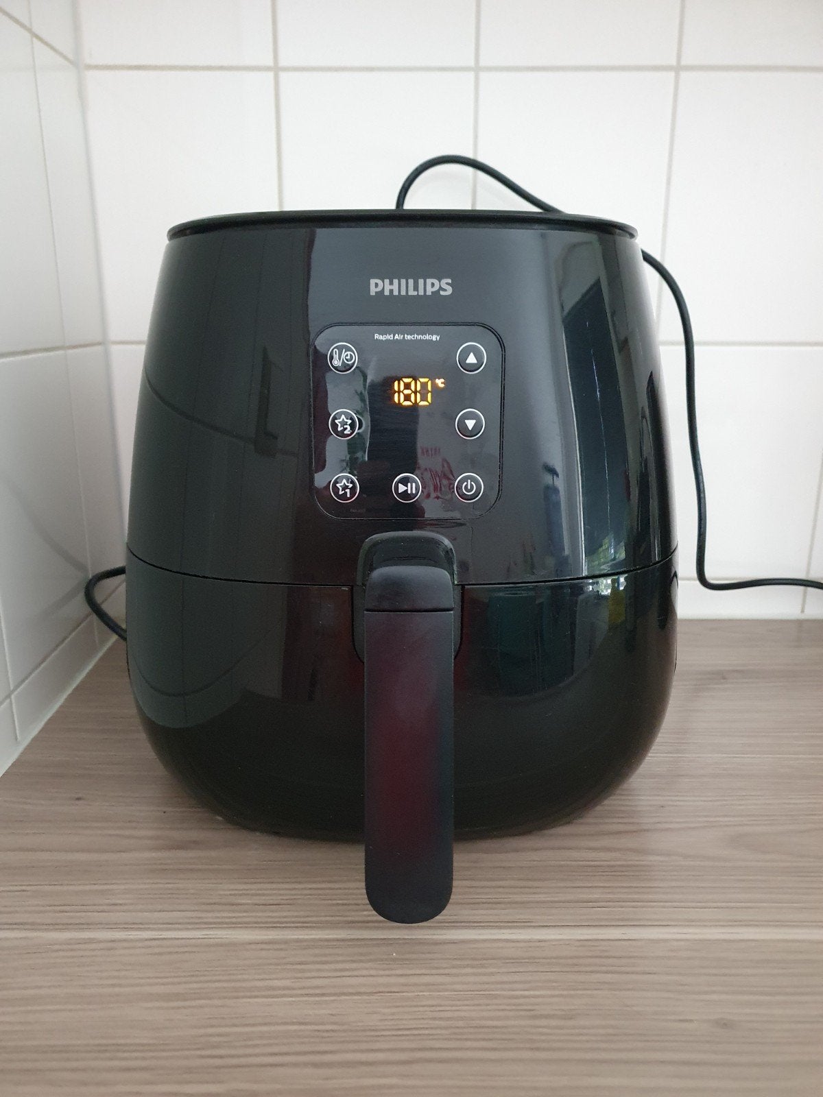Philips Essential XL HD9260/90 Heteluchtfriteuse Zwart, Witgoed en Apparatuur, Airfryers, Ophalen, Gebruikt, Airfryer XL