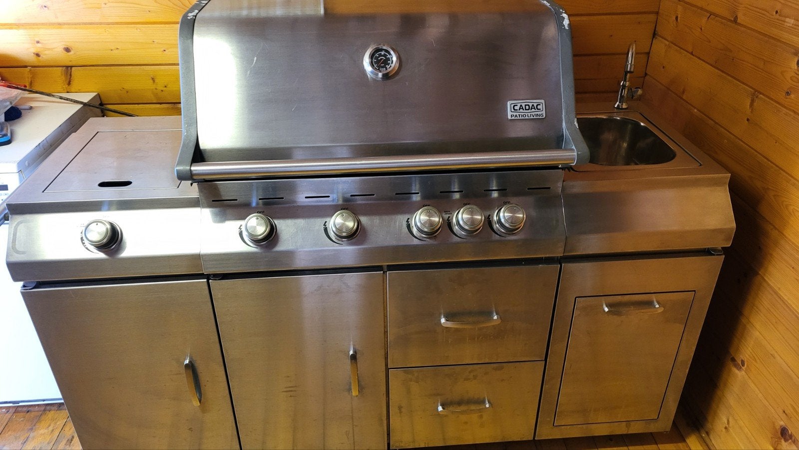 Cadac Patio Living Buitenkeuken met Gasbarbecue en Spoelbak, Tuin en Terras, Gasbarbecues, Ophalen of Verzenden, Gebruikt, Cadac