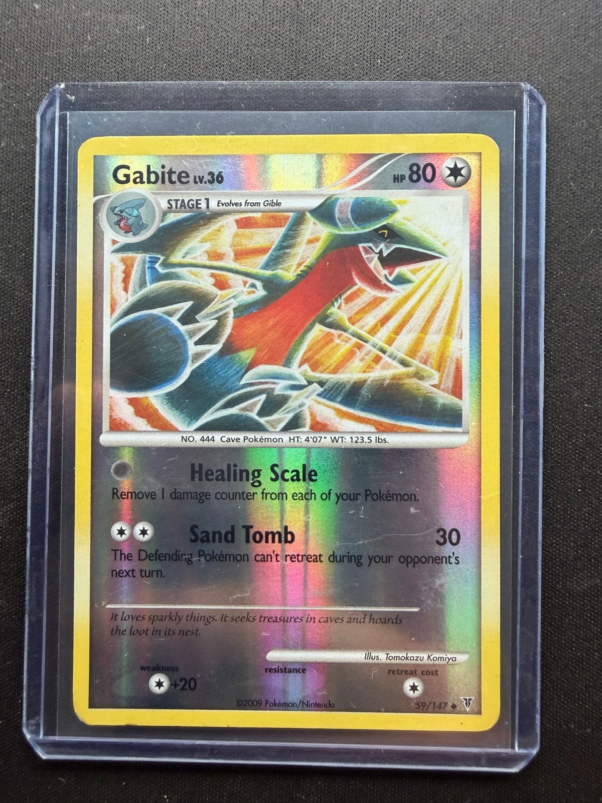Gabite Lv.36 59/147, Ophalen of Verzenden, Zo goed als nieuw, Losse kaart, Foil