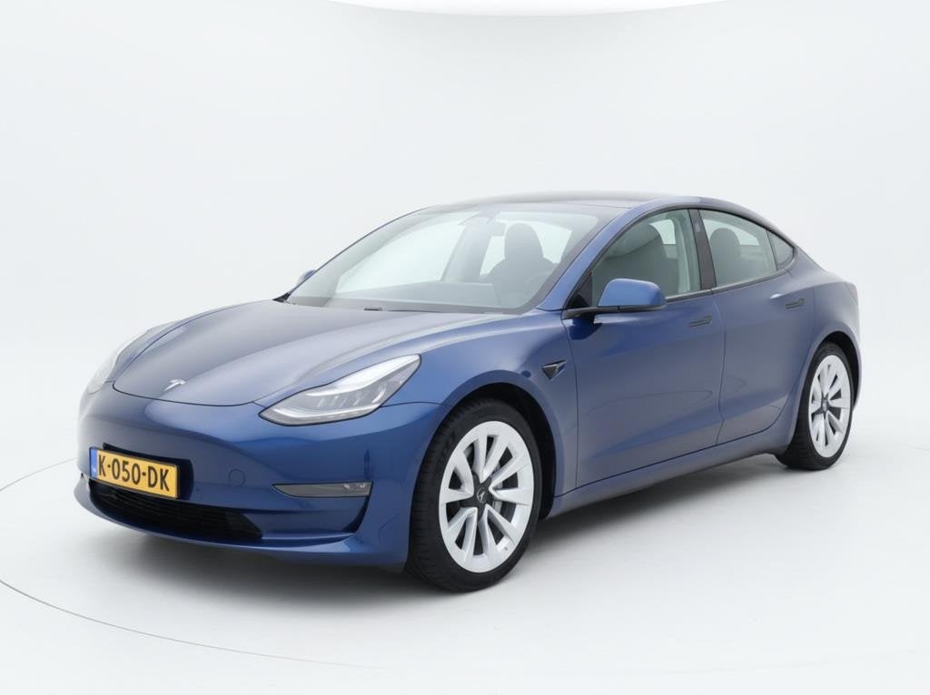 Tesla Model 3 Long Range AWD 75 kWh / FSD / SOH 93% / Faceli, Automaat, Gebruikt, Zwart, Blauw