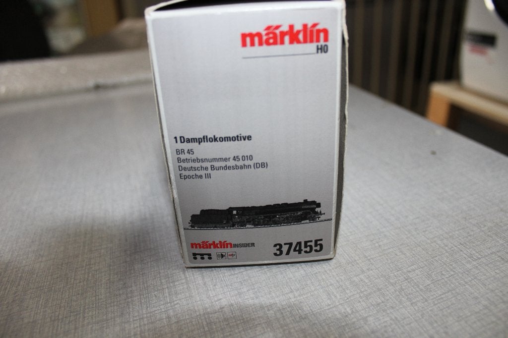 Marklin Stoomlok 37455, Wisselstroom, Locomotief, Ophalen of Verzenden, Zo goed als nieuw