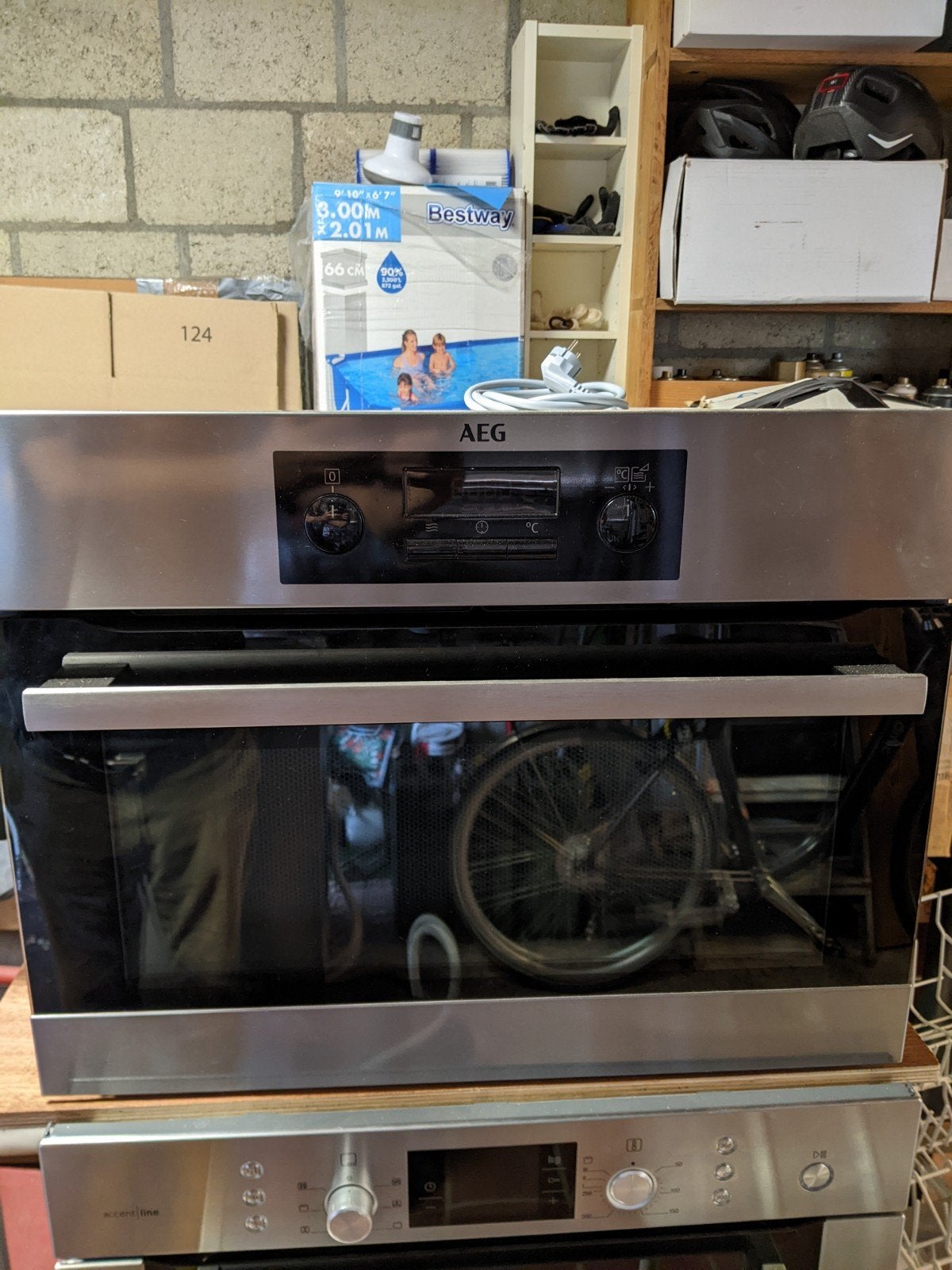 AEG Inbouw Heteluchtoven KMK36100MM, Ophalen, 45 tot 50 cm, Inbouw, 45 tot 60 cm