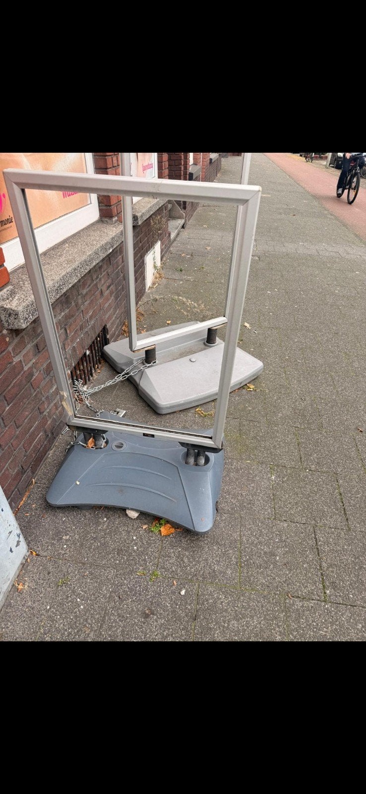 Twee stoepborden met verzwaarde voet, Ophalen of Verzenden