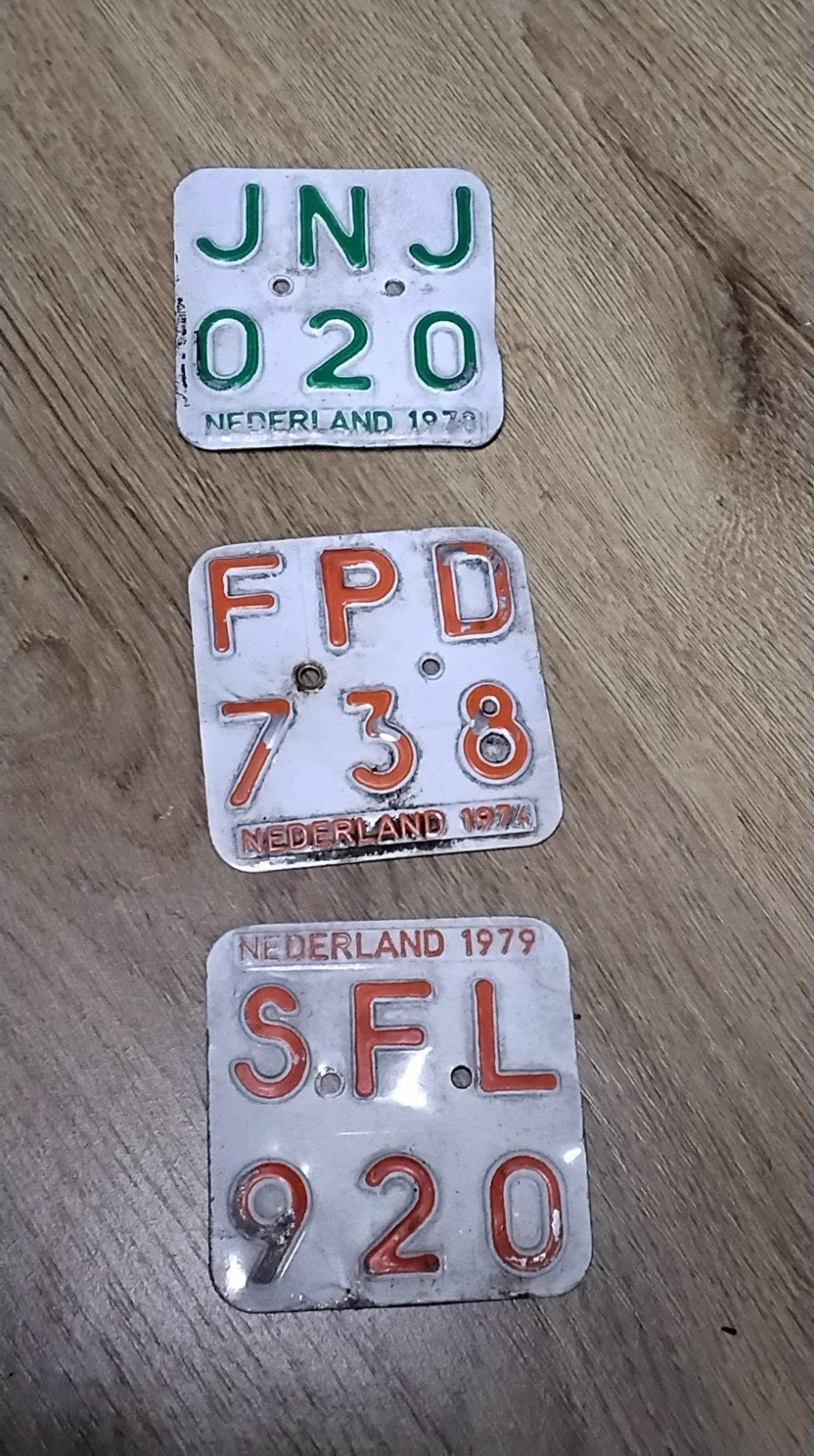 OUDE KENTEKENPLAATJES BROMMER, Fietsen en Brommers, Ophalen of Verzenden
