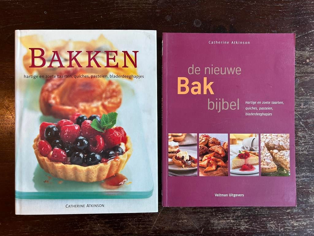 2x C. Atkinson - Bakken + de nieuwe bakbijbel voor €5,-, Ophalen of Verzenden, Zo goed als nieuw, Nederland en België, C. Atkinson