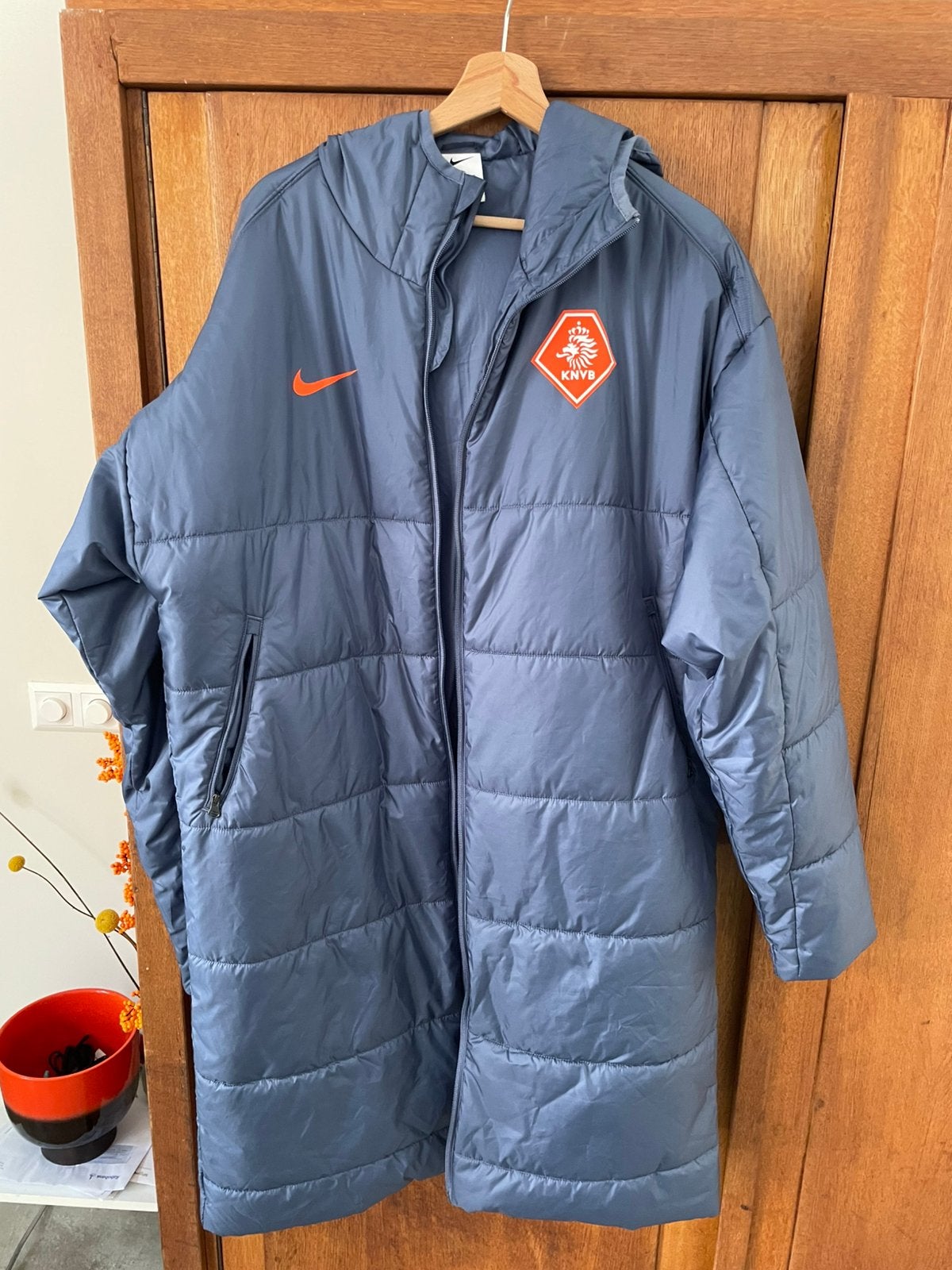 Coachjas - KNVB, Ophalen, Zo goed als nieuw, Maat 52/54 (L), Grijs
