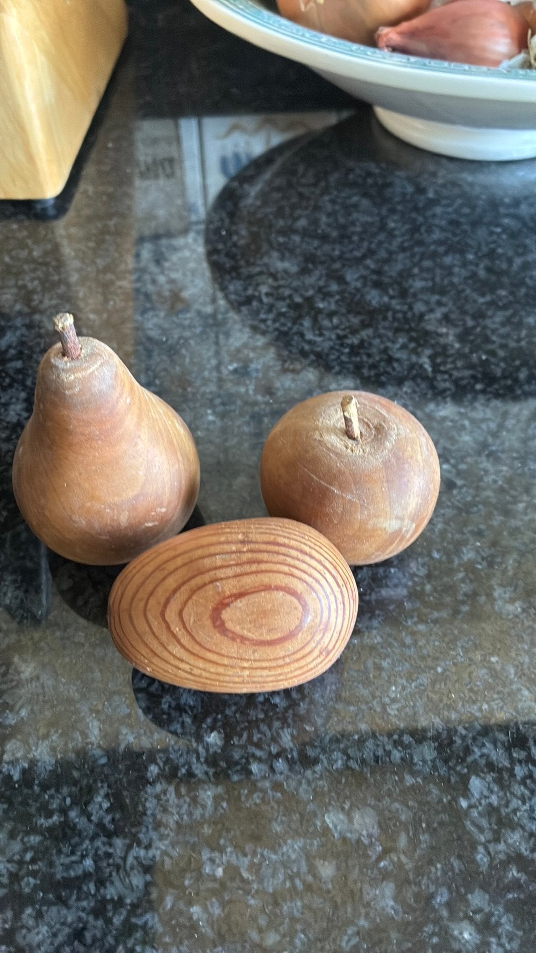 Houten peer, appel en ei, Ophalen of Verzenden