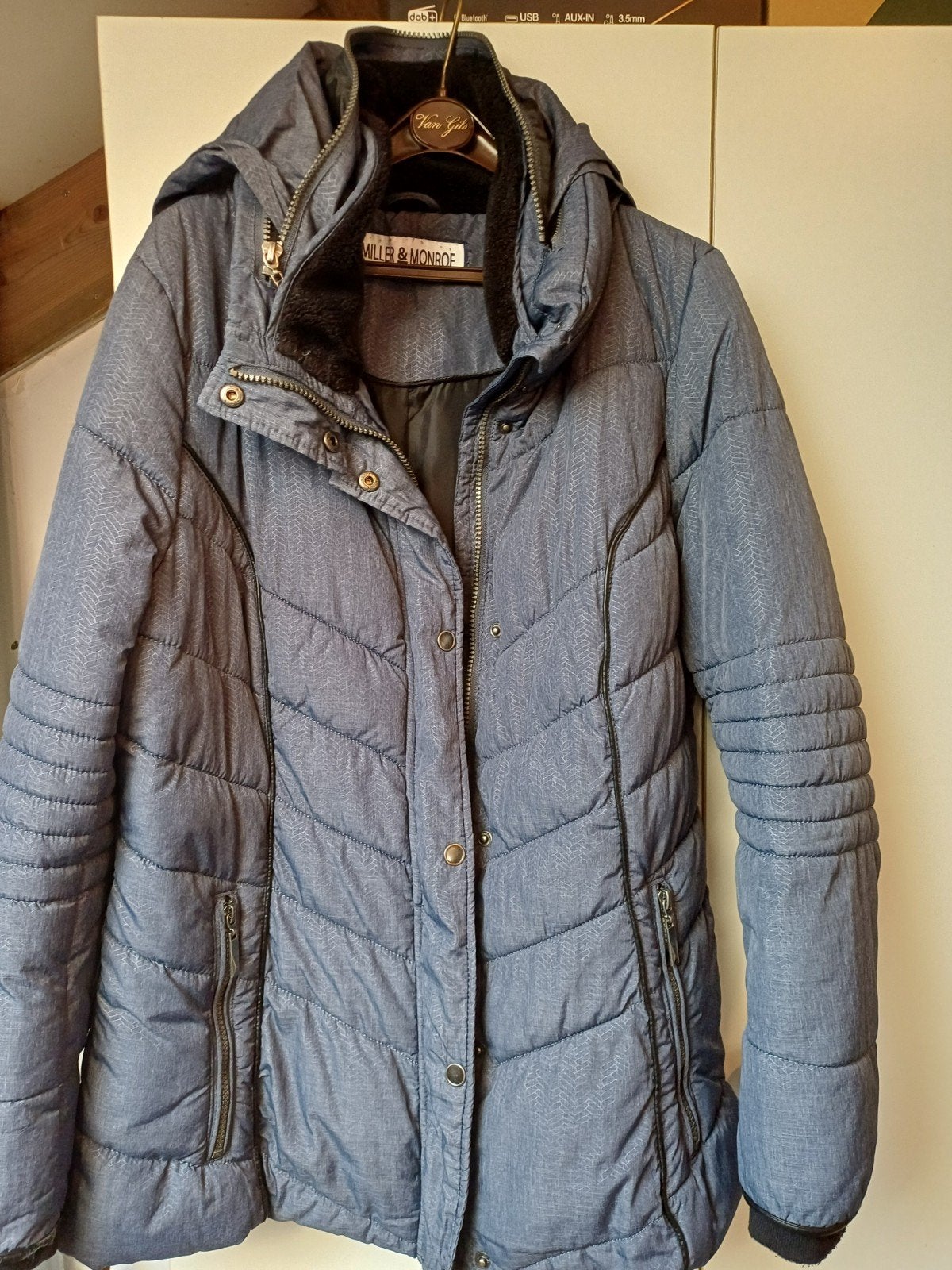 Miller & Monroe winterjas maat 42, Blauw, Maat 42/44 (L), Ophalen of Verzenden, Zo goed als nieuw