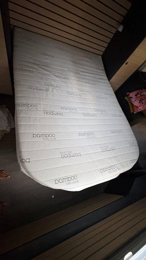 Bamboo Exclusive Nasa Topper 195x140x9cm - Nieuw, Ophalen, Matras, Nieuw, Tweepersoons