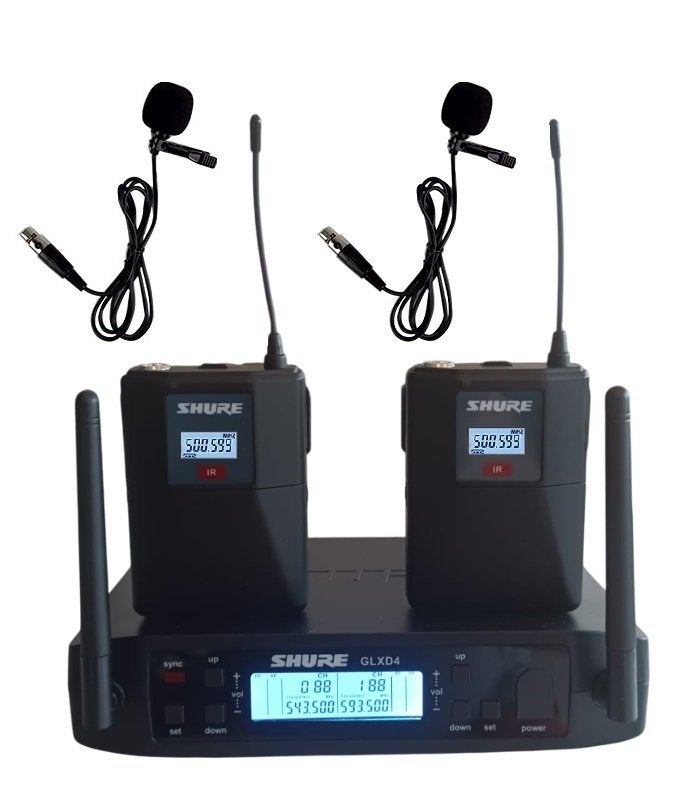 Nieuwe Shure GLXD4 met 2 dasspeld microfoons., Ophalen of Verzenden, Nieuw, Complete set