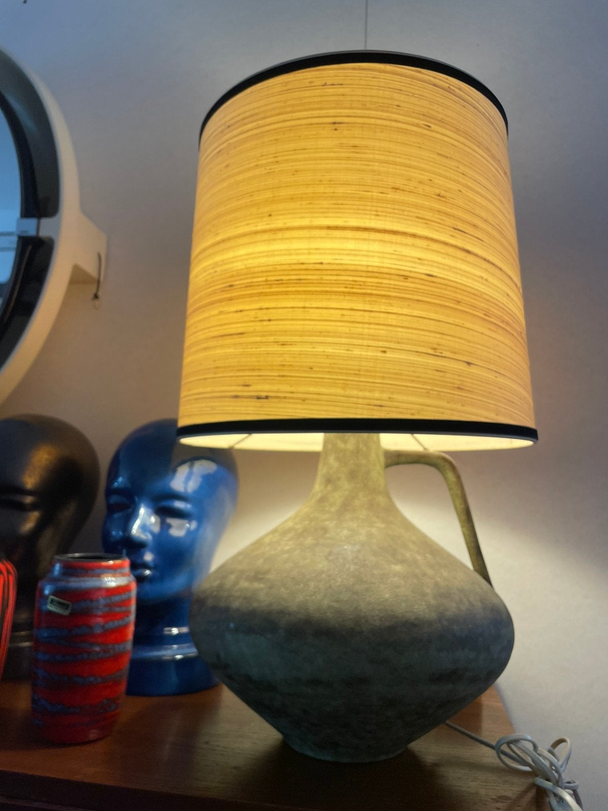 Vintage jaren ‘60 west-Germany Ceramano 201 ‘Elba’ lamp, Overige merken, Vintage, Keramiek, Zo goed als nieuw