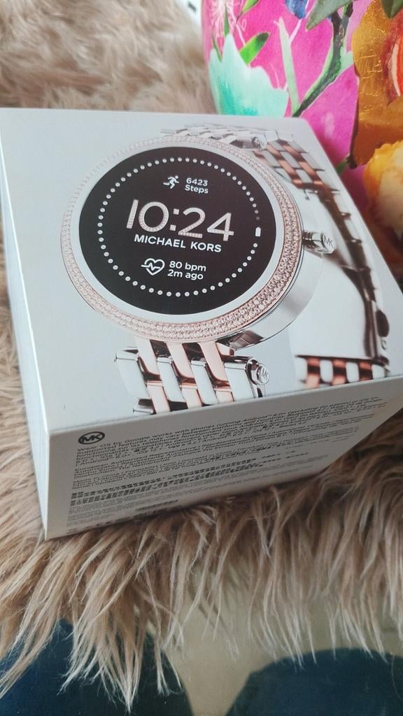 Michael Kors Access Smartwatch - Roségoud/Zilver, Michael Kors, Stappen, Ophalen of Verzenden, Zo goed als nieuw