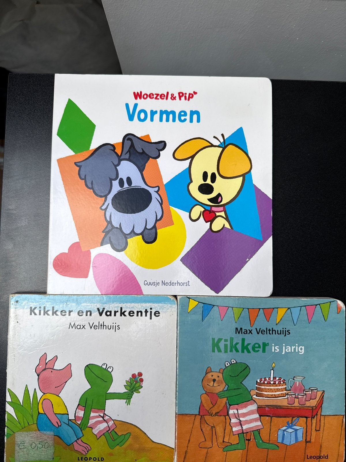 4 leuke kleuterboeken: Woezel & Pip en Kikker, Gelezen, Fictie algemeen, Jongen of Meisje, Ophalen of Verzenden
