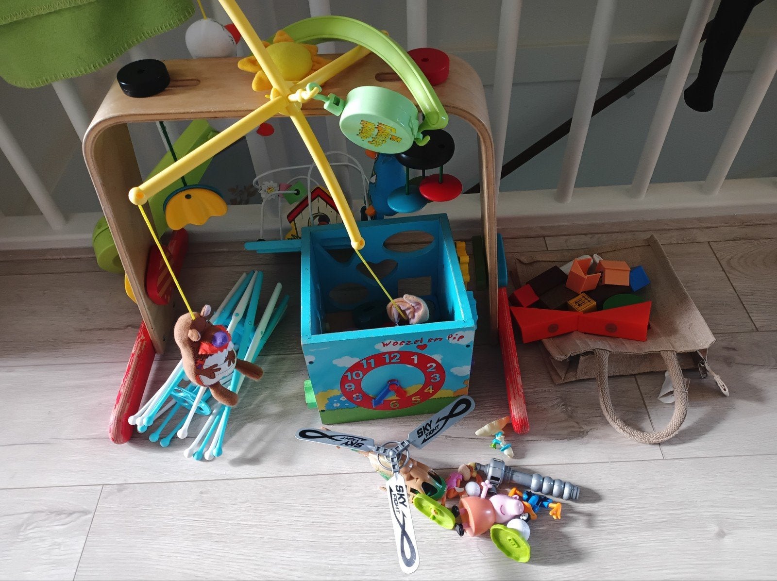 babyspullen en speelgoed, Ophalen