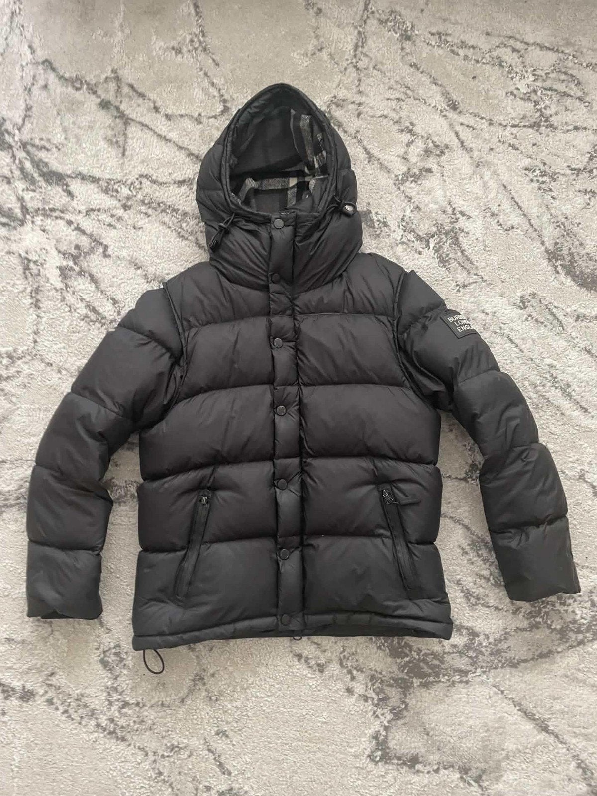 Burberry London England Jas - Zo goed als nieuw - Maat M, Maat 48/50 (M), Zwart, Ophalen of Verzenden, Zo goed als nieuw